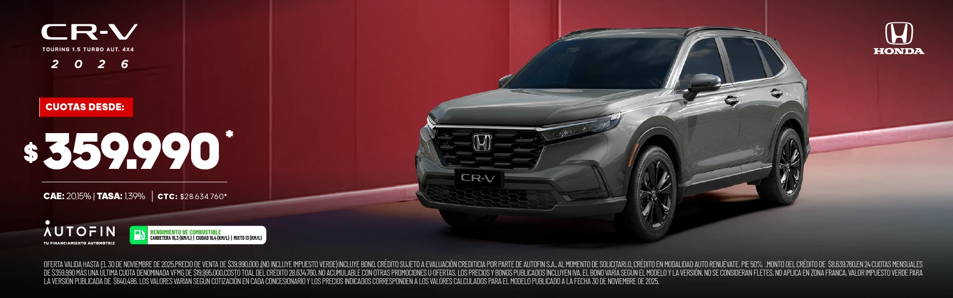 CR-V PROMO NOVIEMBRE