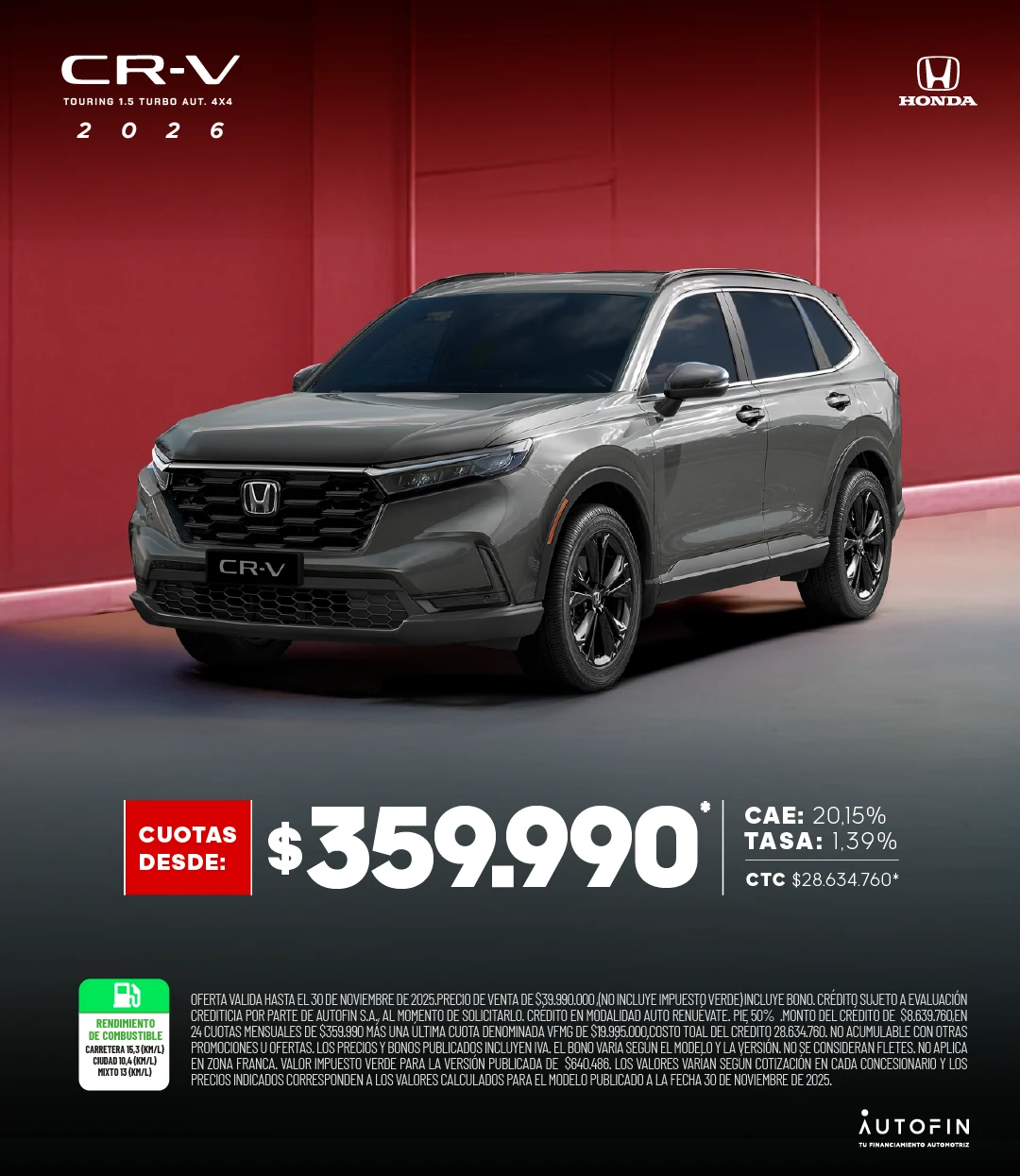 CR-V PROMO NOVIEMBRE