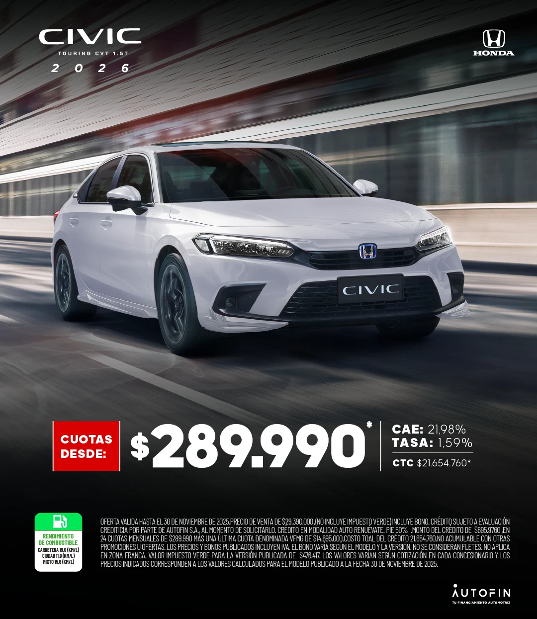CIVIC PROMO NOVIEMBRE
