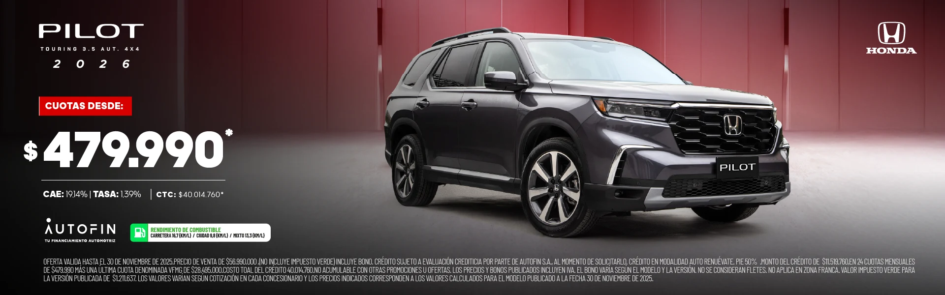 PILOT PROMO NOVIEMBRE