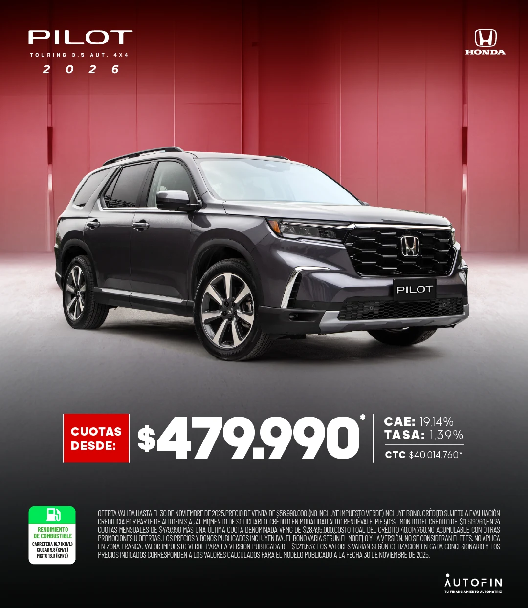 PILOT PROMO NOVIEMBRE